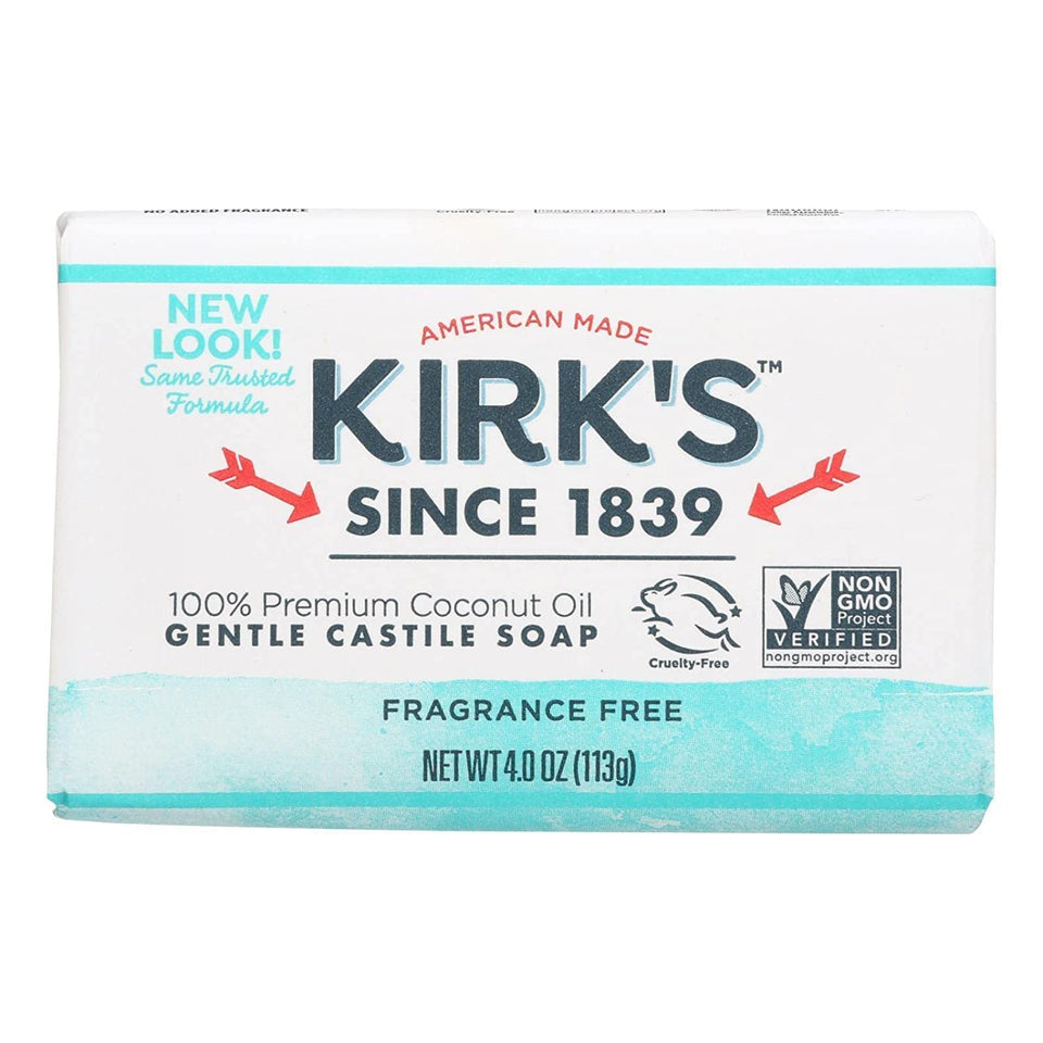Kirk's front packaging 24‑pack showing value and quantity