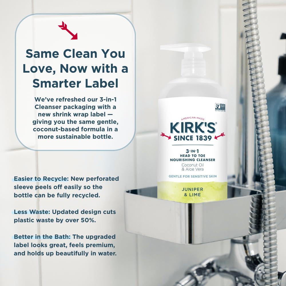 Kirk's two-bottle pack arrangement for value and convenience