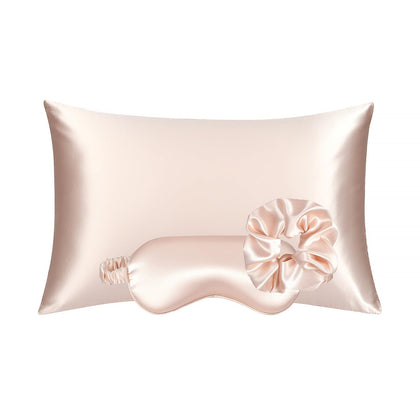 KISMETICS packaging front view showing full sleep set and gift-ready presentation