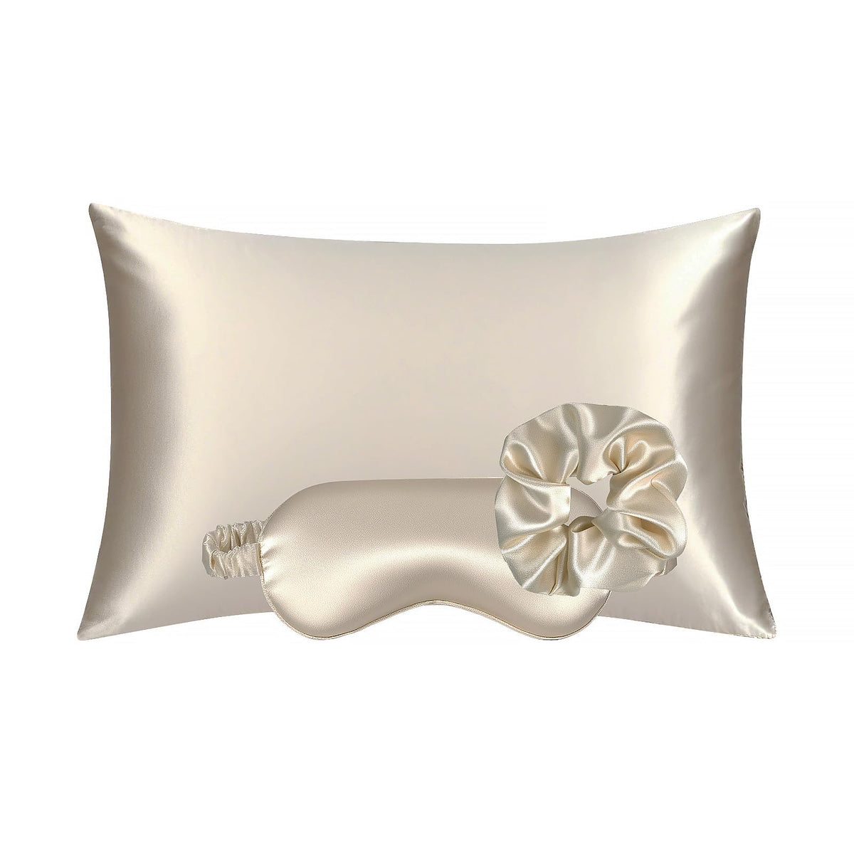 KISMETICS Champagne front box showing complete sleep set and gift-ready presentation