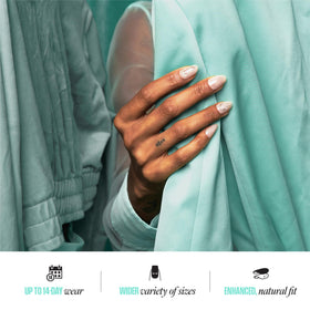 KISS applied manicure on model for a ready-to-wear lifestyle look