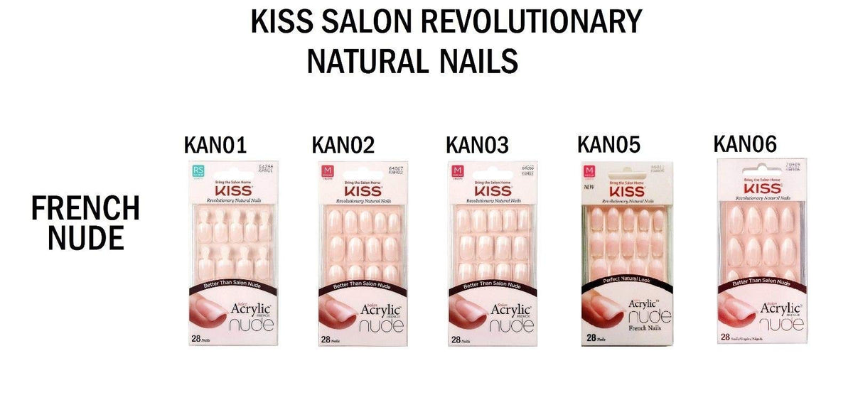 KISS nails size comparison alongside fingers showing true scale
