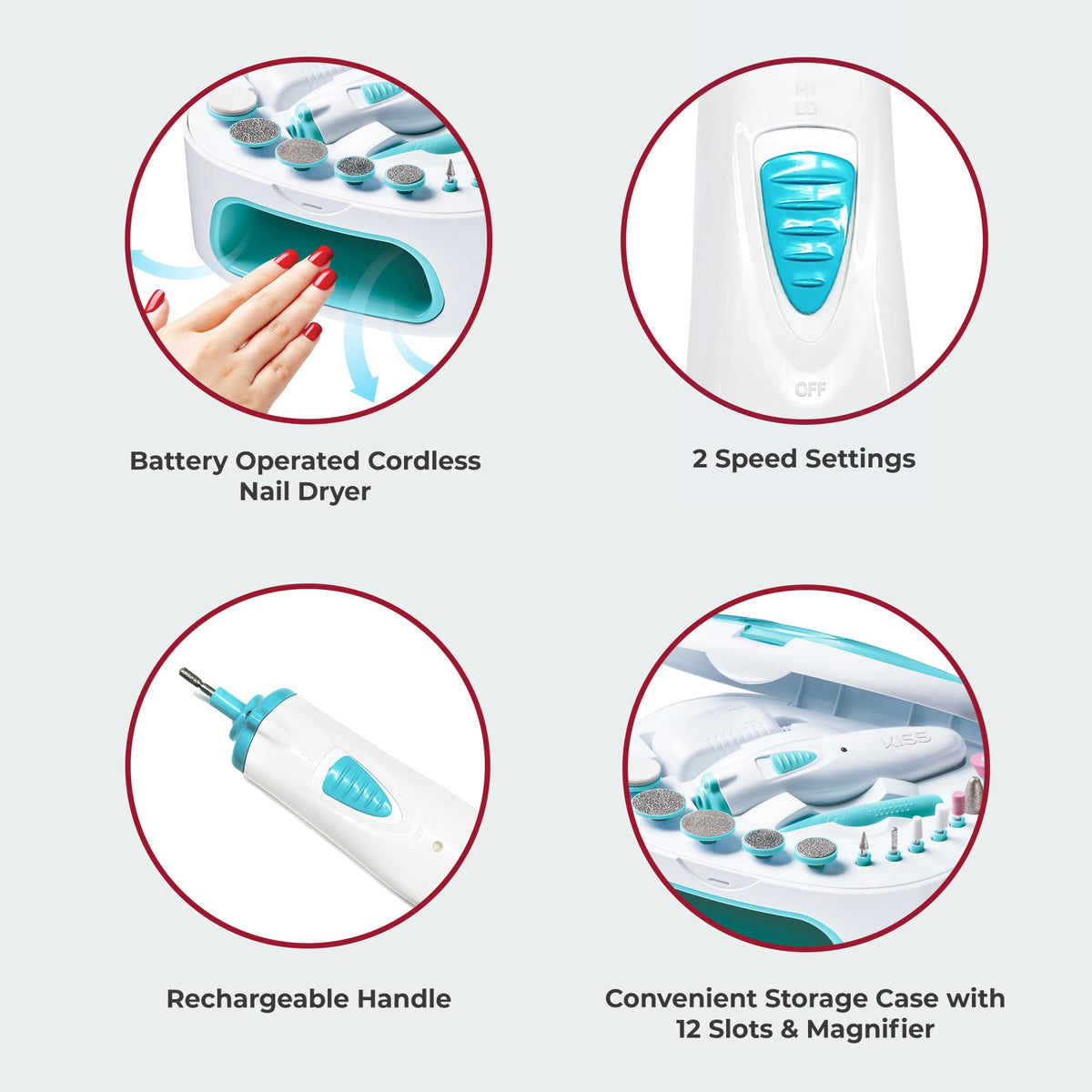 KISS kit next to common items to show compact size and portability