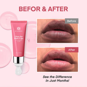 KissBea applicator close-up displaying smooth gloss texture for easy application