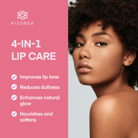 KissBea ingredients display vitamin C lemon peel and licorice for tone support