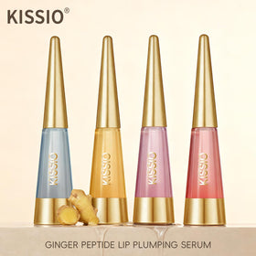 KISSIO lifestyle evening look showing glossy plump lips for dressed-up benefit