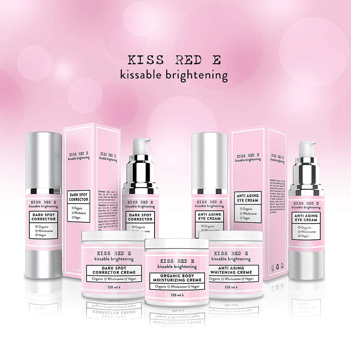 KissRedE application demo patting cream under eye for gentle absorption