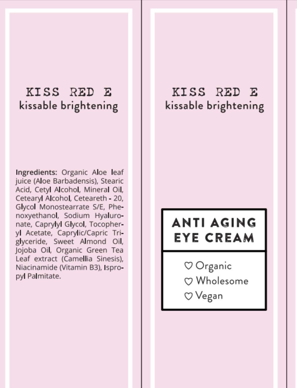 KissRedE before and after results illustrating reduced puffiness appearance