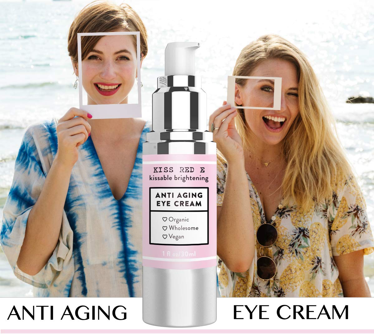 KissRedE on bathroom vanity highlighting daily skincare routine benefit