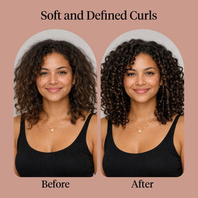 Kitsch being applied to damp hair for hydrated, defined curls