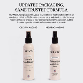 Kitsch ingredient detail bottle highlighting natural oils and benefits