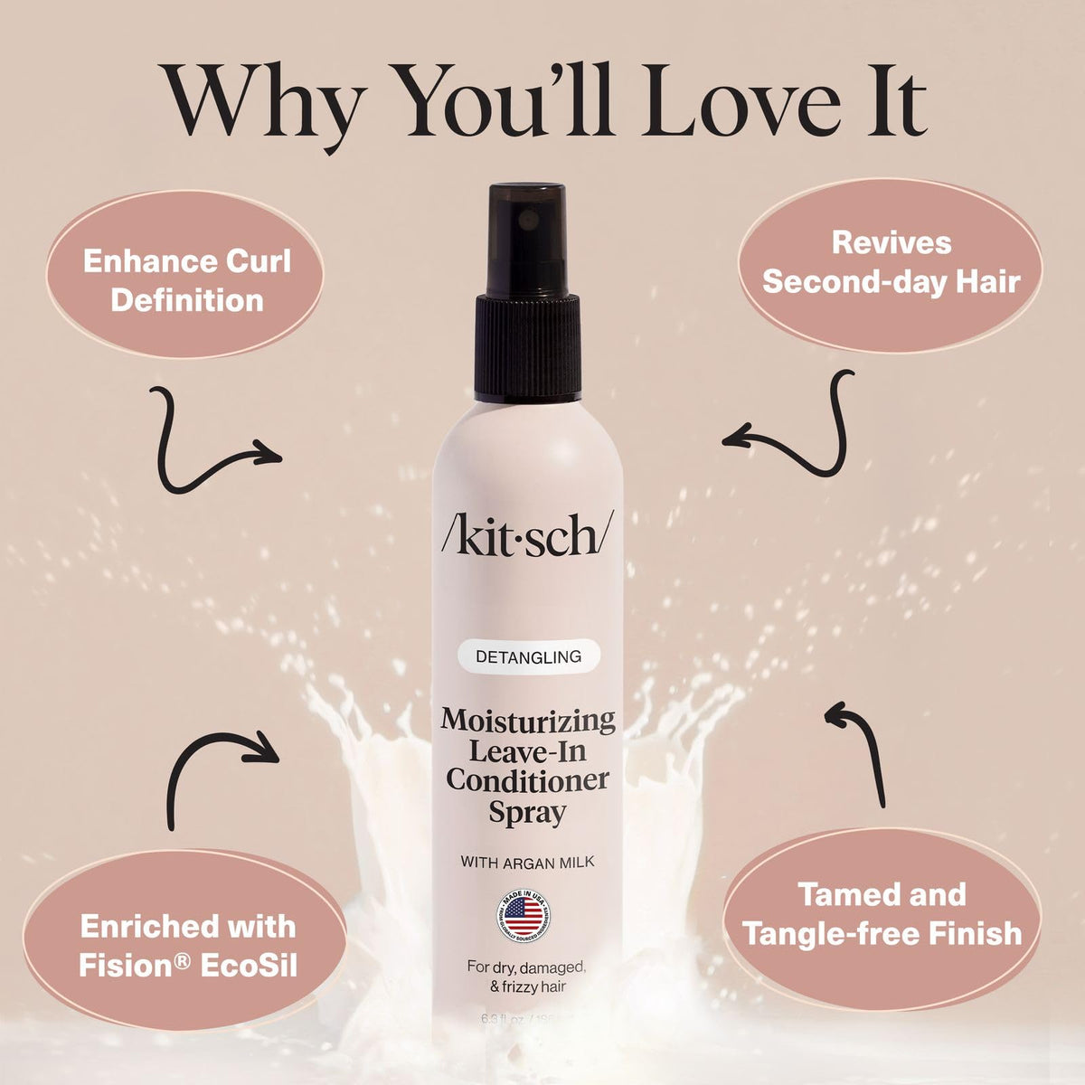 Kitsch creamy lightweight texture on hand demonstrating non-greasy finish