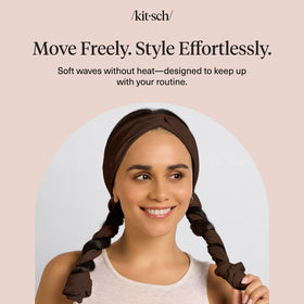 Kitsch before and after waves showing improved texture and volume benefit