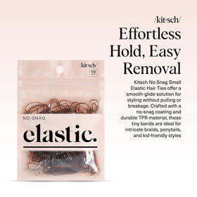 Kitsch close-up of smooth coating texture, prevents snagging and hair breakage