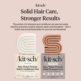 kitsch conditioner bar close-up texture showing creamy conditioning benefit