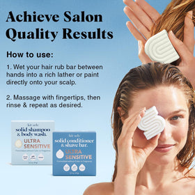 Kitsch conditioner bar creating a smooth lather for easy shaving