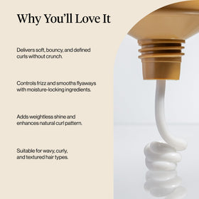 Kitsch cream on hand demonstrating easy spreadability and lightweight feel