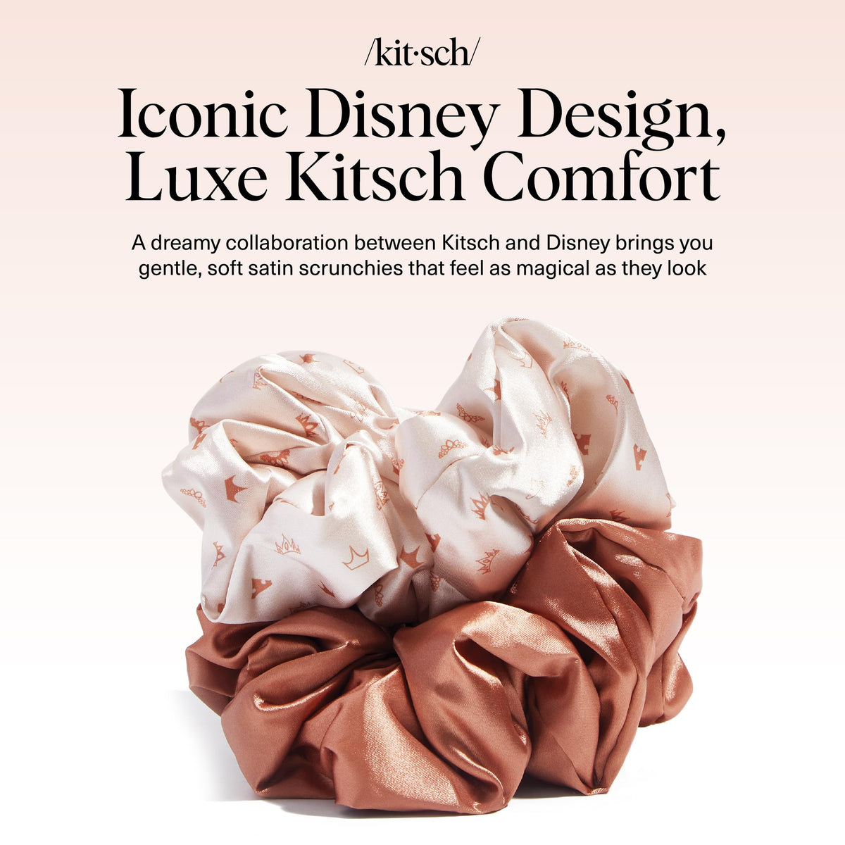 Kitsch scrunchies on bedside table ready for sleep without creases