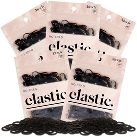Kitsch front packaging showing 500 black elastics for reliable supply