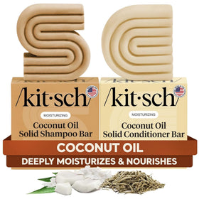 Kitsch front packaging showing eco-friendly shampoo and conditioner set for travel