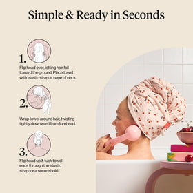 Kitsch plopping curls demonstration showing curl definition and frizz reduction benefit