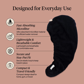 Kitsch button and elastic loop detail providing secure hold benefit