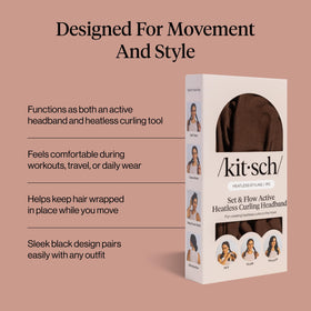 Kitsch hair wrap detail showing how strands wrap for natural waves benefit