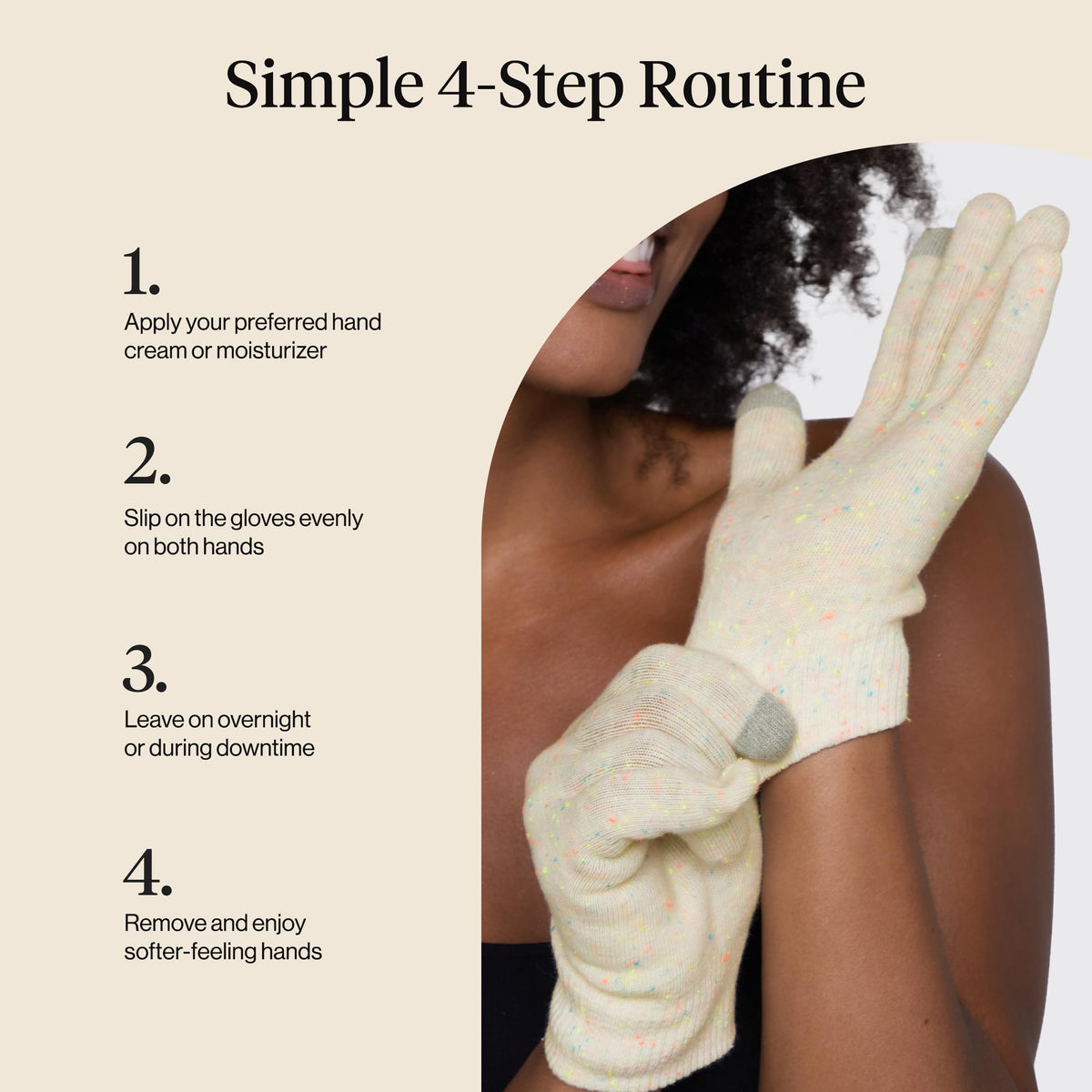 Kitsch hands concept showing softer-looking skin after conditioning use