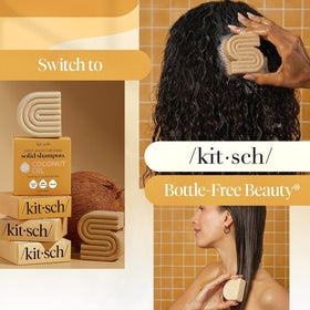 Kitsch label close-up with ingredients and Made in USA mark for product transparency