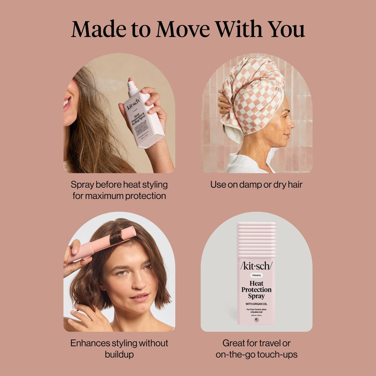 Kitsch label close-up listing clean-beauty ingredients and trust
