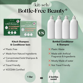Kitsch demonstration of rich foam lather that cleanses without stripping natural oils