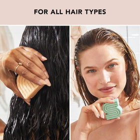 Kitsch bars creating lather on hair demonstrating cleansing and conditioning