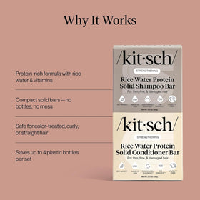 Kitsch shampoo lathering in shower showing foaming clarity and scalp refresh