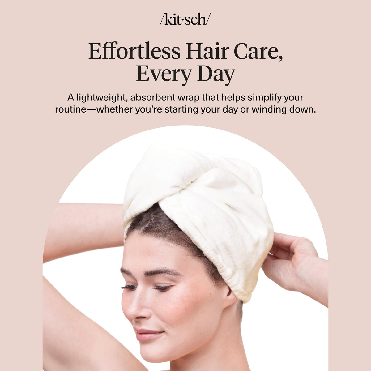 Kitsch styled on bathroom vanity to show daily routine compatibility