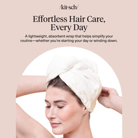 Kitsch styled on bathroom vanity to show daily routine compatibility