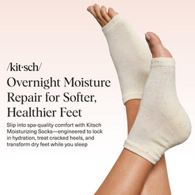 Kitsch open-toe detail revealing gel lining for better cream absorption