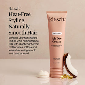 Kitsch close-up of cream texture highlighting lightweight formula and smooth application benefit