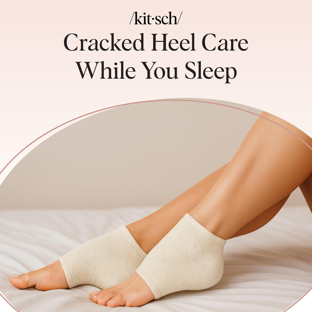 Kitsch socks used during pedicure showing open-toe multitasking benefit