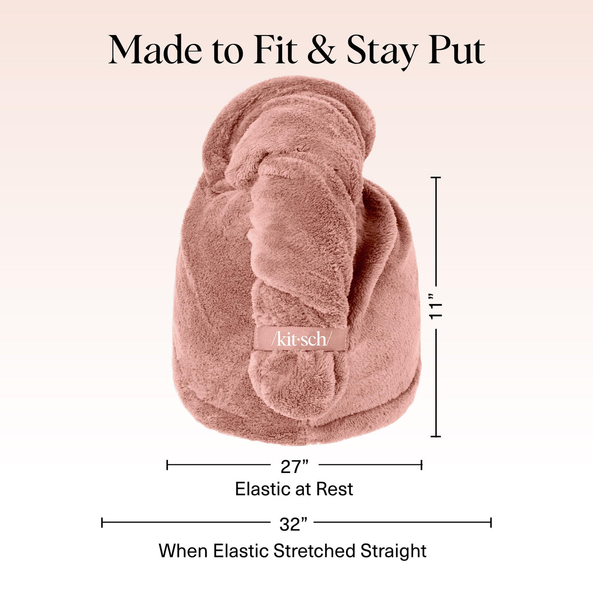 Kitsch towel beside standard towel illustrating XL coverage with lightweight packability
