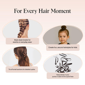 Kitsch salon styling setup showing professional-grade durable elastics