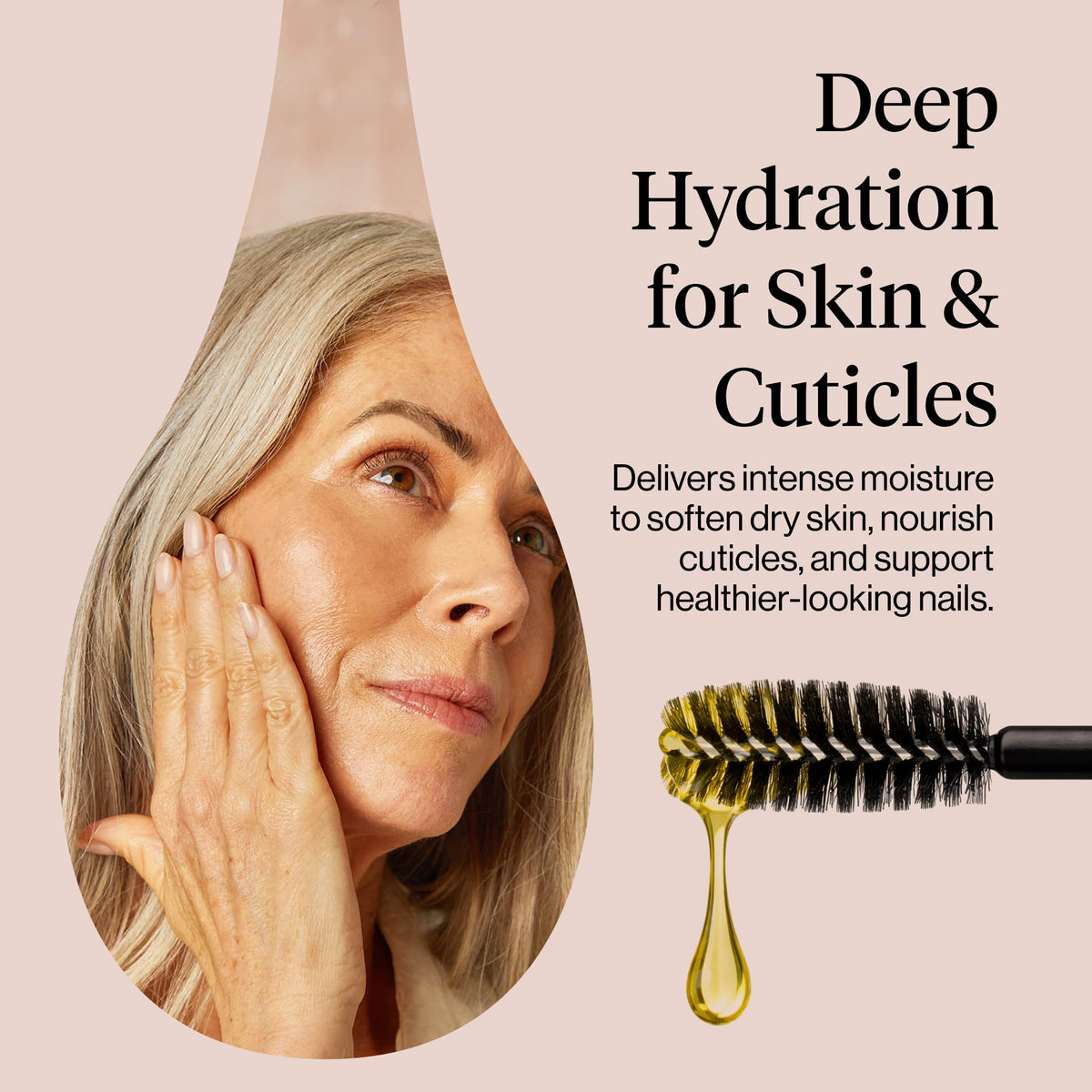 Kitsch scalp treatment being massaged into hair to show conditioning and nourishment