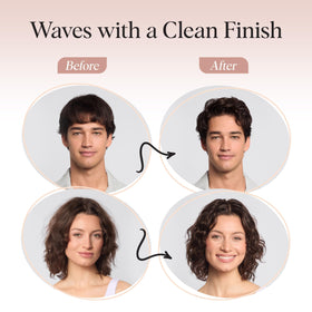 Kitsch before and after hair comparison showing increased volume