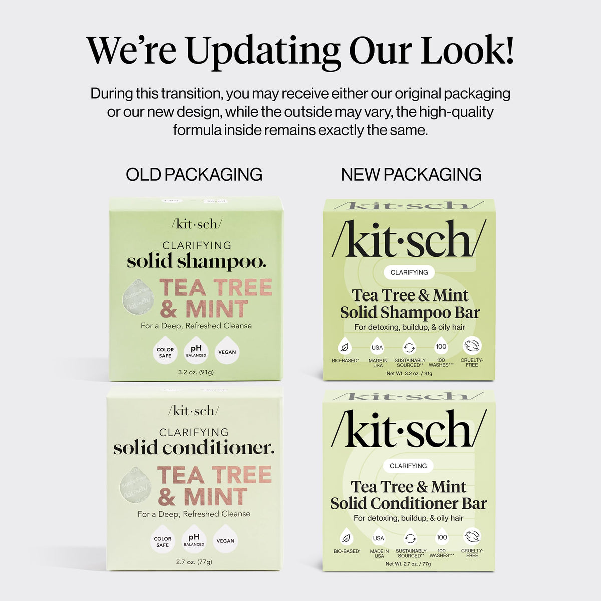Kitsch shampoo bar texture close-up highlighting concentrated, long-lasting formula
