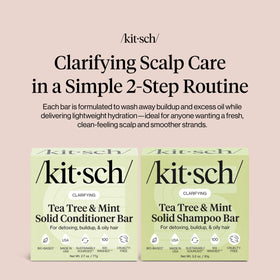 Kitsch shampoo bar lather on hand demonstrating effective cleansing foam