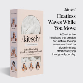 Kitsch close-up of stretchy fabric texture highlighting comfortable flexible fit benefit