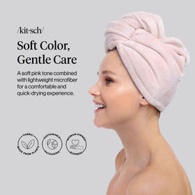 Kitsch microfiber texture closeup highlighting fast absorbency