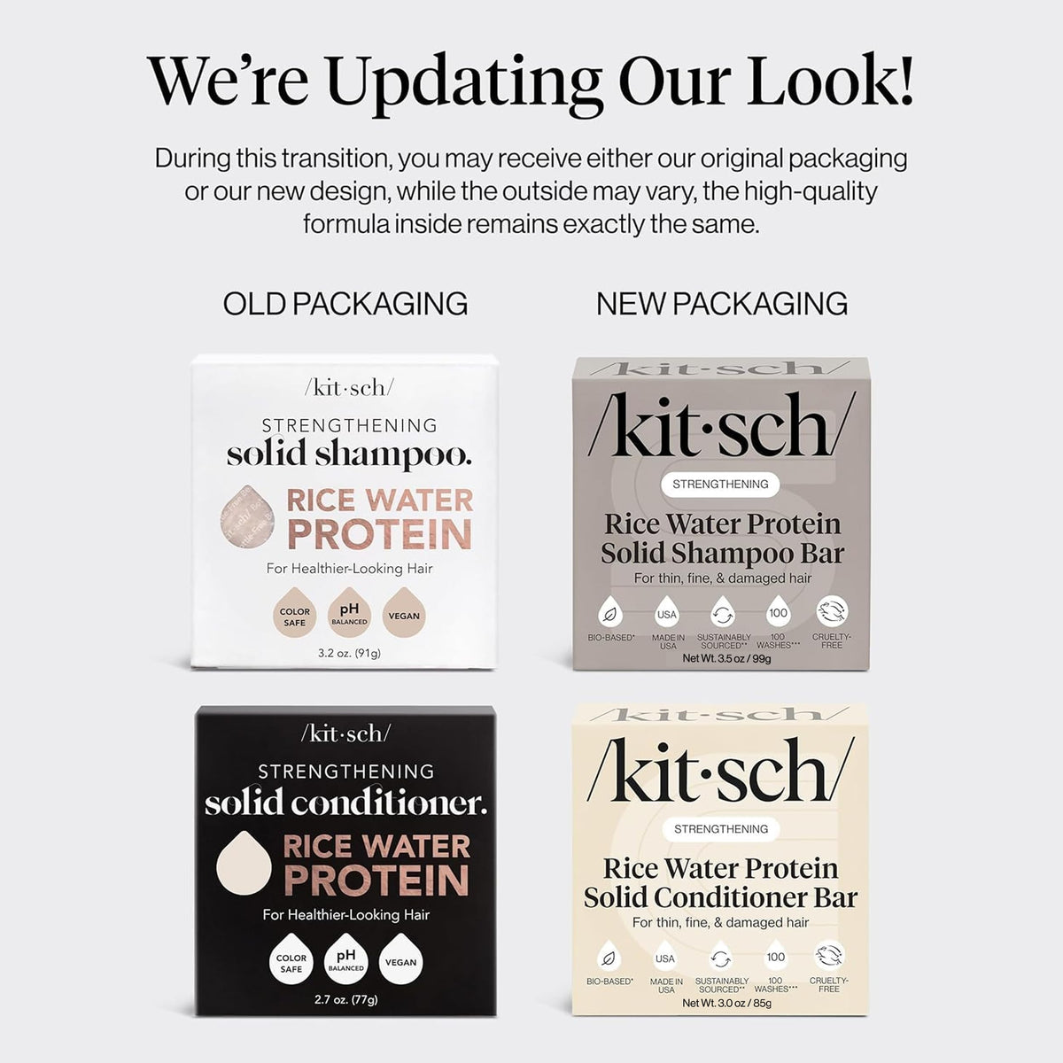 Kitsch shampoo bar texture close-up highlighting gentle cleansing action