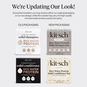 Kitsch shampoo bar texture close-up highlighting gentle cleansing action