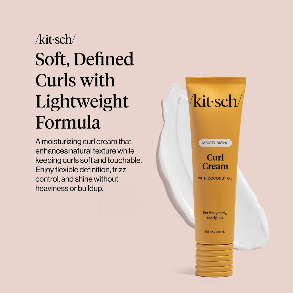 Kitsch close-up texture shot highlighting smooth, creamy consistency