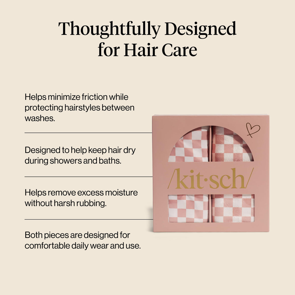 Kitsch waterproof exterior detail blocking moisture to preserve hairstyle